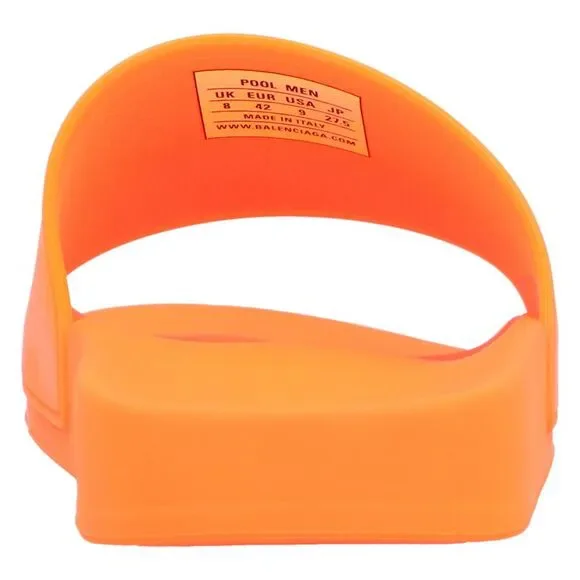 Balenciaga Men's Pool Slide Sandal Orange